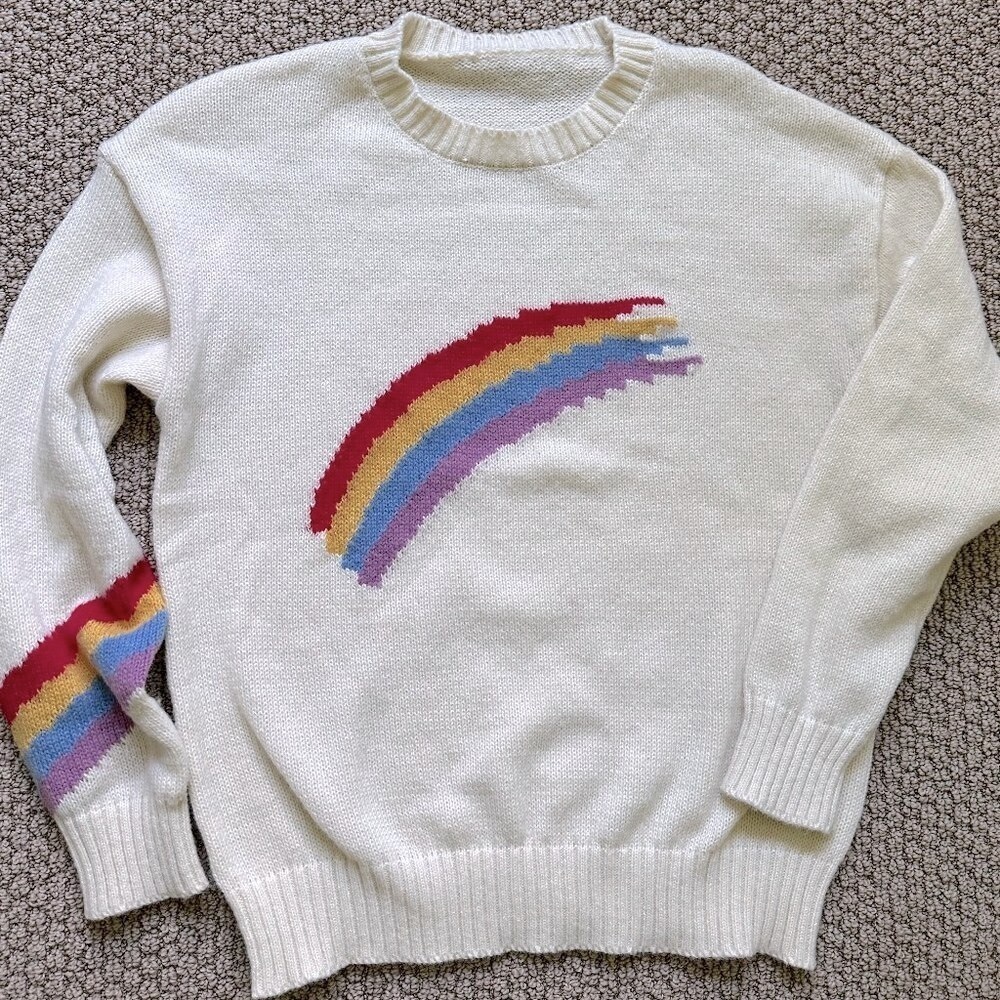 A87 Rainbow Pride Sweater NWOT Women’s S M L